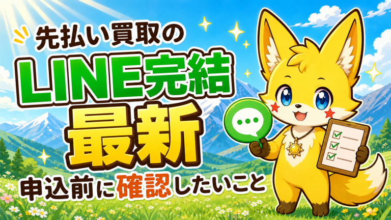 先払い買取のLINE完結の最新状況｜申込前に確認したいこと