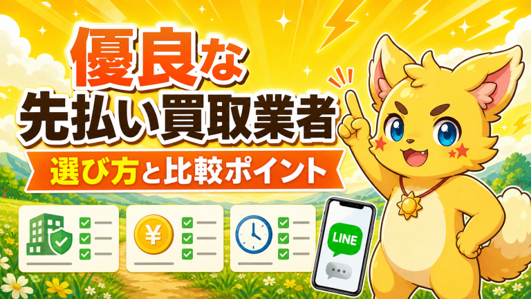 優良な先払い買取業者 選び方と比較ポイント アイキャッチ