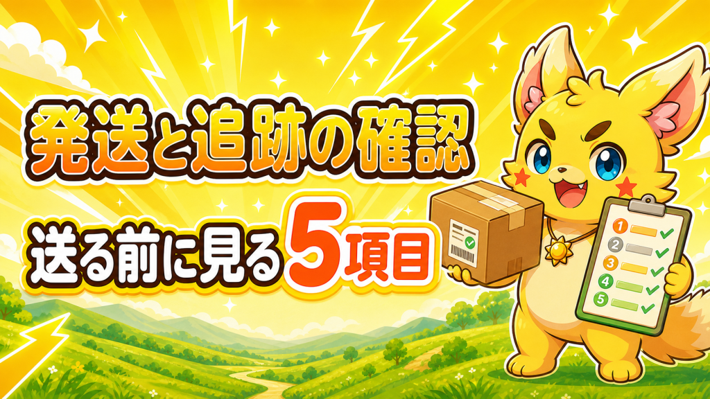 先払い買取の発送と追跡で確認したいこと｜送る前に見る5項目 アイキャッチ