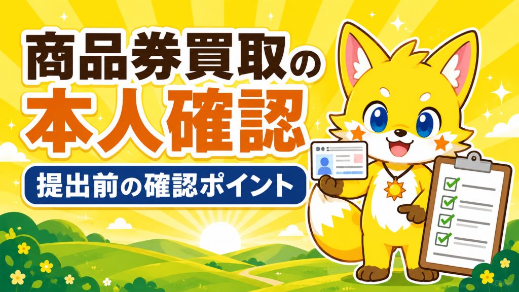 商品券買取の本人確認で確認したいこと｜提出前の確認ポイント アイキャッチ